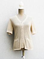 Mooi beige gehaakt vest T42, Kleding | Dames, Ophalen of Verzenden, Zo goed als nieuw, Maat 42/44 (L), Beige