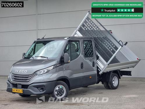 Iveco Daily 35C21 3 zijdige Kipper Dubbel Cabine 210PK 3.0L, Auto's, Bestelwagens en Lichte vracht, Bedrijf, Te koop, Achteruitrijcamera