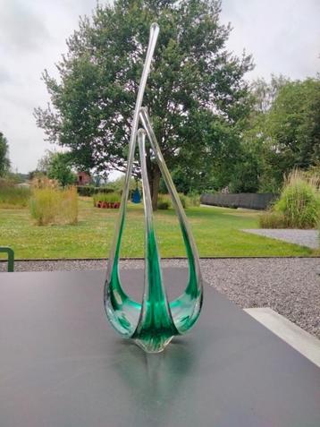 1960s XL vintage glas kunst Boussu Belgisch beschikbaar voor biedingen