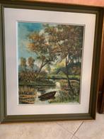 Schilderij met kader van A Muller, Antiek en Kunst, Ophalen