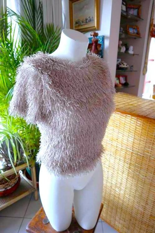 vintage dressing dynamisch actief zilver shirt polo pull, Kleding | Dames, T-shirts, Nieuw, Maat 36 (S), Grijs, Korte mouw, Ophalen of Verzenden