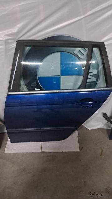 Deur Portier links achter BMW 3 serie E46 Touring Mysticblau beschikbaar voor biedingen