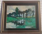 huile sur toile signe camillle barthelemy, Antiek en Kunst, Ophalen of Verzenden