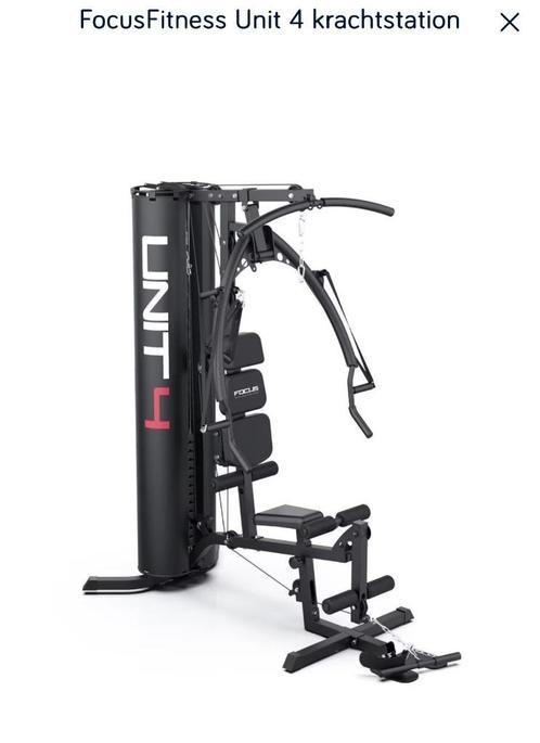 Unit 4 krachtstation, fitness station, Sport en Fitness, Fitnessapparatuur, Zo goed als nieuw, Krachtstation, Armen, Benen, Borst