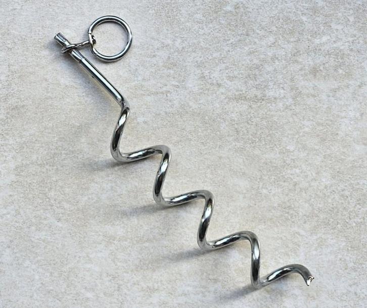 METALEN GRONDPIN VOOR HONDENRIEM - lengte 31 cm (nieuw), Dieren en Toebehoren, Honden-accessoires, Nieuw, Ophalen of Verzenden