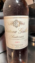 Château Grillon sauternes 2003 Roumazeilles propriétaires, Verzamelen, Ophalen, Zo goed als nieuw