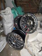 aluminium wielen 4x100 17 imitatie bbs chrome edge, Auto-onderdelen, Banden en Velgen, Gebruikt, Band(en)