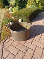 Groote koperen ketel , doorsnede 45 cm .hoogte 27 cm, Tuin en Terras, Vuurkorven, Ophalen, Zo goed als nieuw