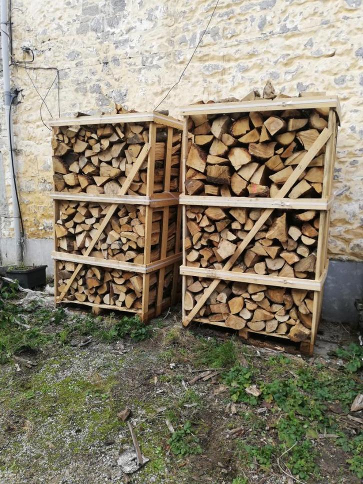 Box palete 3 steres boisdur +/-2m³ rien payer avant livraiso, Tuin en Terras, Brandhout, Blokken, Beukenhout, Minder dan 3 m³
