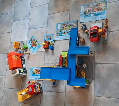 Te koop: Playmobil Autogarage, tankstation en..., Kinderen en Baby's, Speelgoed | Playmobil, Gebruikt, Ophalen