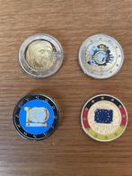 Gekleurde 2 euromunten, 2 euro, Italië, Ophalen of Verzenden, Losse munt