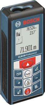 Bosch Professional GLM 80 laserafstandsmeter met draagtas., Gebruikt, Meetapparatuur, Ophalen