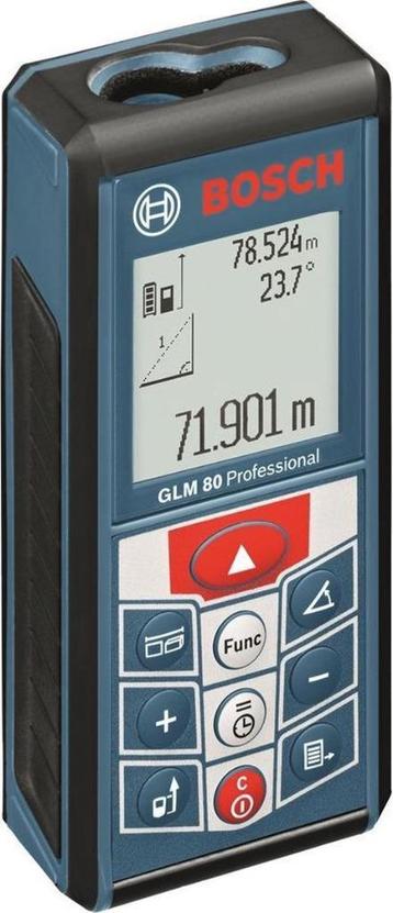 Bosch Professional GLM 80 laserafstandsmeter met draagtas.