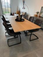 Houten eettafel 220cm x 100cm, Huis en Inrichting, Tafels | Eettafels, Ophalen, Zo goed als nieuw