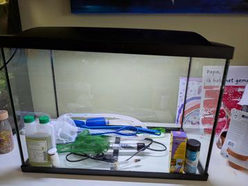 Aquarium 70l + toebehoren, Dieren en Toebehoren, Vissen | Aquaria en Toebehoren, Ophalen, Gebruikt