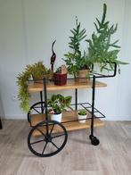 Vintage plantentafel of serveerkar trolley, Huis en Inrichting, Tafels | Sidetables, Zo goed als nieuw, Ophalen