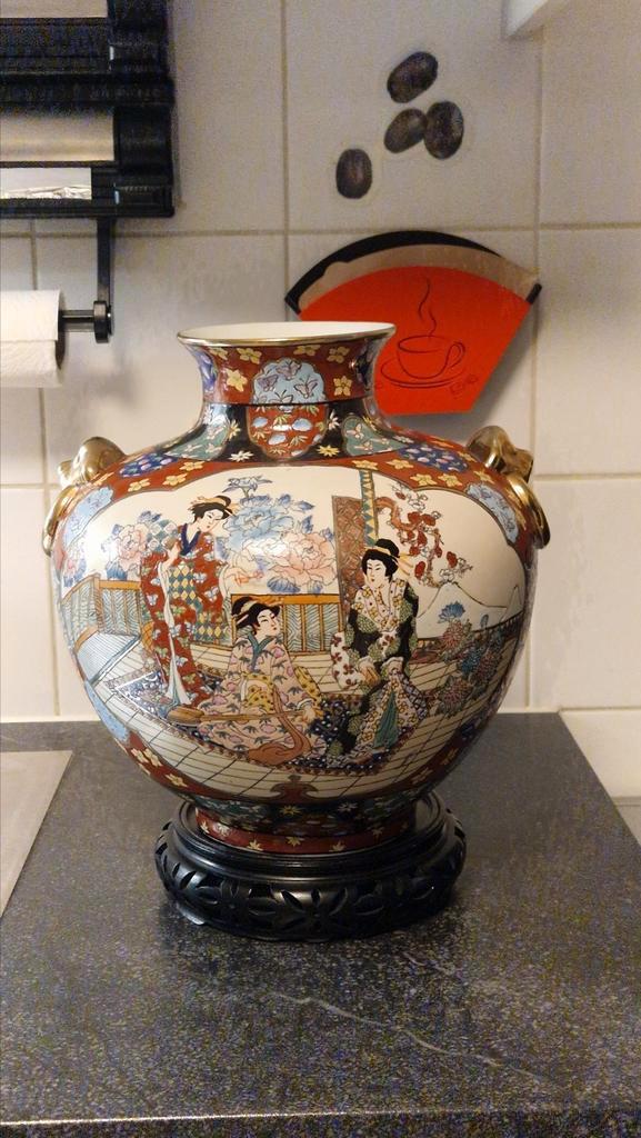 Chinese vazen, Huis en Inrichting, Woonaccessoires | Vazen, Gebruikt, 50 tot 75 cm, Aardewerk of Porselein, Ophalen