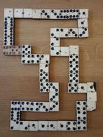 antiek dominospel, 28 dominostenen, domino in speldoos, Antiek en Kunst, Ophalen of Verzenden