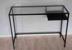 IKEA VITTSJO
console/tafellaptop metaal glas, Ophalen, Zo goed als nieuw