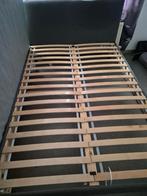 Lit 1m40, Maison & Meubles, Gris, 140 cm, Enlèvement, Utilisé