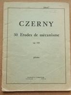 Czerny - 30 études de mecanisme (Op.849), Muziek en Instrumenten, Les of Cursus, Piano, Gebruikt, Ophalen of Verzenden