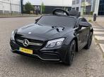 Mercedes C63s AMG zwart 12v RC / Leder/ rubberband MP3 NIEUW, Kinderen en Baby's, Speelgoed | Buiten | Voertuigen en Loopfietsen