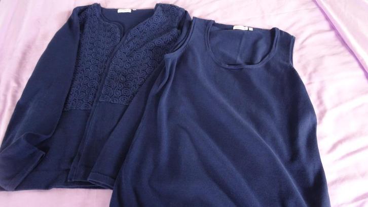 TWIN SET "PAULINE B", Kleding | Dames, Truien en Vesten, Zo goed als nieuw, Maat 38/40 (M), Blauw, Ophalen of Verzenden