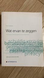 Wat ervan te zeggen (vijfde geactualiseerde editie), Ophalen of Verzenden, Zo goed als nieuw, Hoger Onderwijs, Rudy Schellaert