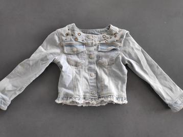 mayoral  - jeans jasje met spiegeltjes - 110 - 5 jaar, Kinderen en Baby's, Mayoral, Meisje, Ophalen of Verzenden, Zo goed als nieuw