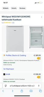 Koelkast met vriesvak Whirlpool, Elektronische apparatuur, Ophalen, Minder dan 85 cm, Zo goed als nieuw, 45 tot 60 cm