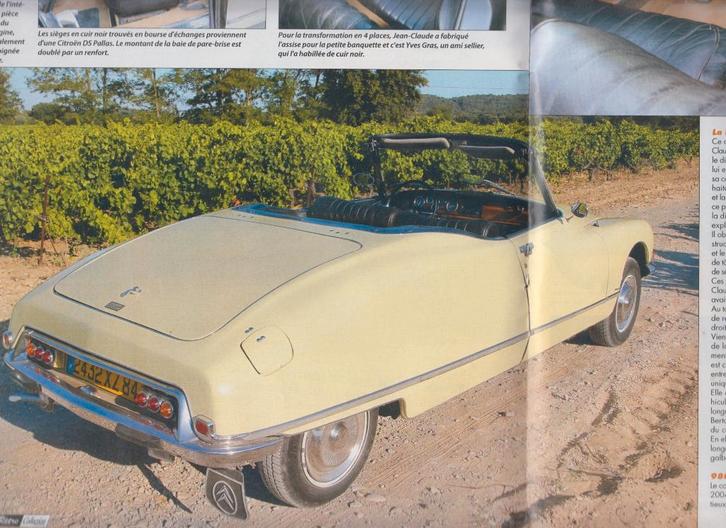 Citroën DS Cabriolet ID10 Eleonore voiture de collection, Boeken, Auto's | Folders en Tijdschriften, Gelezen, Citroën, Verzenden