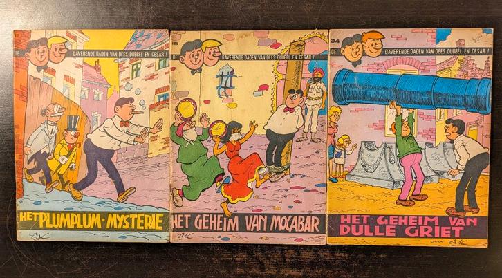 Dees Dubbel en Cesar eerste druk goeie staat, Livres, BD, Utilisé, Plusieurs BD, Enlèvement ou Envoi