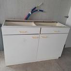 Dubbele onderkast keuken met dubbele lade, Ophalen, Gebruikt, Overige materialen, Wit