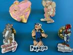 VINTAGE PINS : Popeye,Woody,Pink Panther,Tom&Jerry jaren90 ., Ophalen, Zo goed als nieuw, Figuurtje, Speldje of Pin