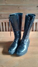 zwarte laarzen maat 36 met veters en rits, Kleding | Dames, Schoenen, Ophalen, Hoge laarzen, ZARA., Zwart