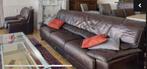 Zetels: 3-zit + 2-zit + 1-zit, Enlèvement, Utilisé, Cuir, Trois personnes