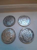Oude zilveren munten van 5 Francs - Louis Philippe, Verzenden, Frankrijk, Setje, Zilver