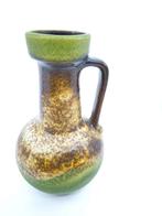 Vase Fat Lava West Germany vert, brun et beige, Enlèvement ou Envoi