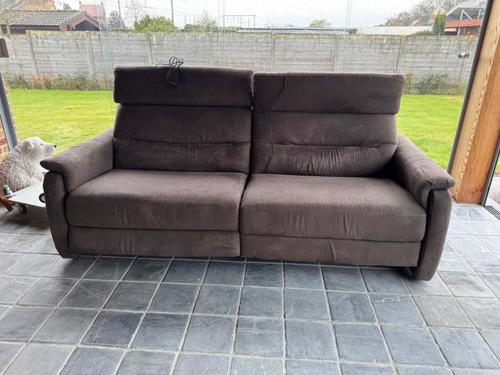 2 zit zetel met relax functies ( 200cm x 90 cm ), Huis en Inrichting, Zetels | Zetels, Zo goed als nieuw, Rechte bank, Tweepersoons