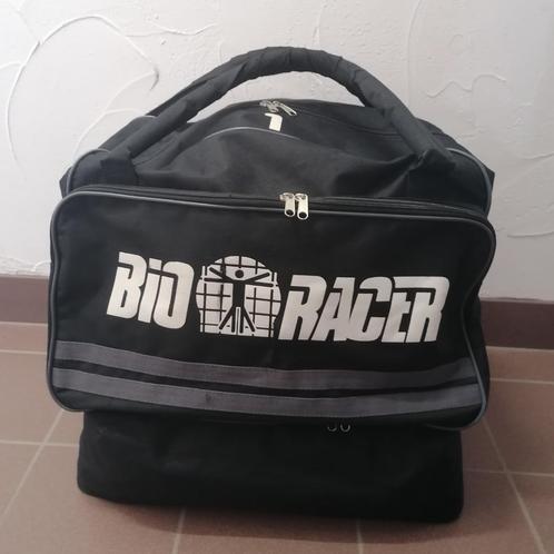 Zwarte sportzak van Bio Racer met schoenenvak., Handtassen en Accessoires, Tassen | Sporttassen, Zo goed als nieuw, Ophalen
