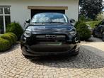 Fiat 500e CABRIO 42kWh 2023 net binnen, zwart met., 4 zetels, Stof, Zwart, Cabriolet