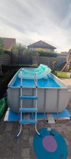 Zwembad Bestway 4x2 met prof. warmtepomp zandfilter enz., Tuin en Terras, Ophalen