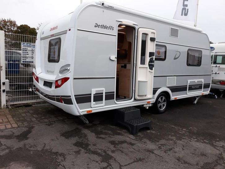 caravan, Caravans en Kamperen, Caravans, Particulier, tot en met 4, 1500 - 2000 kg, Treinzit, Dethleffs, 2 aparte bedden, Omvormbare zithoek