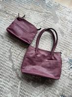 Marc Picard + mini tasje, Ophalen of Verzenden, Zo goed als nieuw, Paars, Handtas