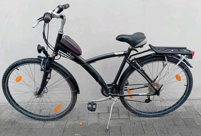 Herenfiets - damesfiets- mountainbike alu Btwin 28inch 21v🚴, Fietsen en Brommers, Fietsen | Crossfietsen en BMX, Gebruikt, Aluminium