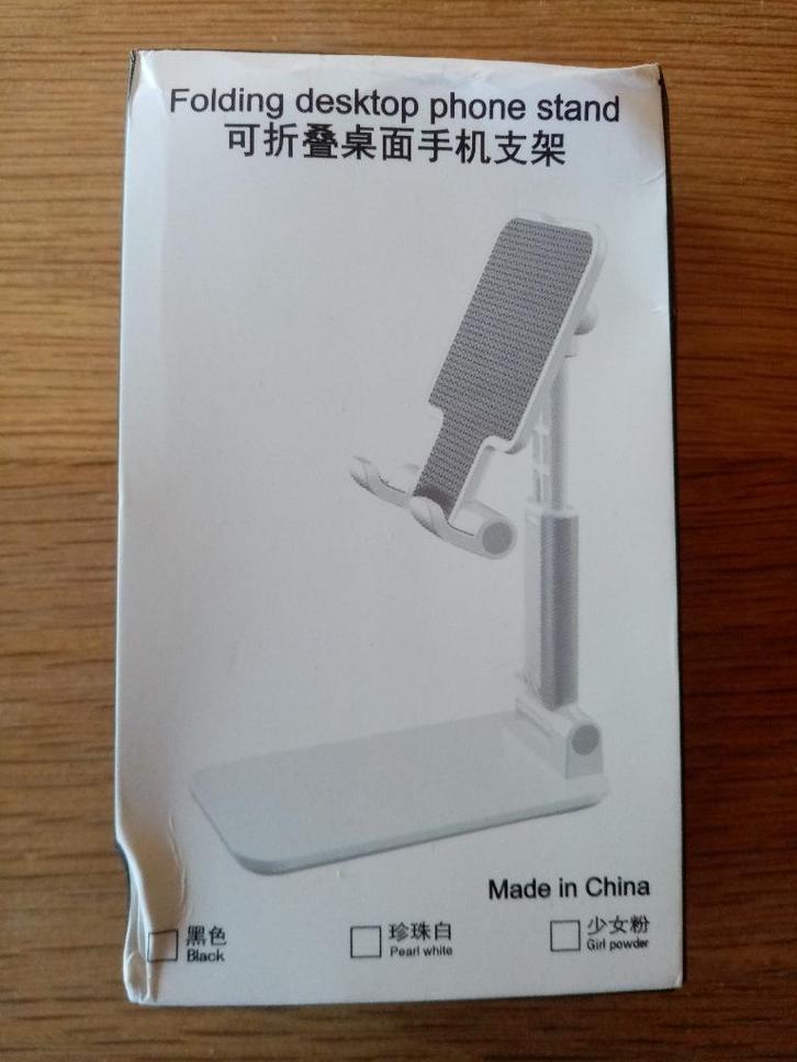 Support de téléphone règlable et pliable., Télécoms, Supports de téléphone, Neuf, Enlèvement ou Envoi