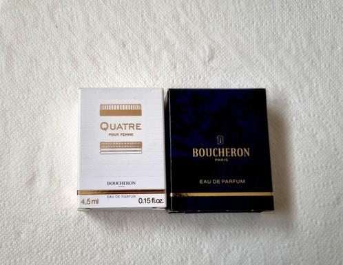 Lot 2 miniatures de parfum Boucheron, Collections, Parfums, Neuf, Miniature, Plein, Envoi