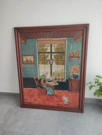 Prachtige olieverf schilderij op doek, voor de liefhebber.

 beschikbaar voor biedingen