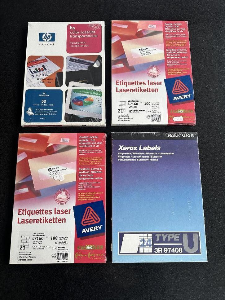 printeretiquetten, Zakelijke goederen, Kantoor en Winkelinrichting | Kantoorartikelen, Overige typen, Nieuw in verpakking, Ophalen