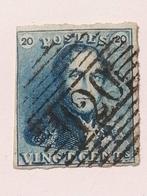Leopold I cobboc 2 bijna donkerblauw stempel 120 Doornik, Postzegels en Munten, Ophalen of Verzenden, Gestempeld